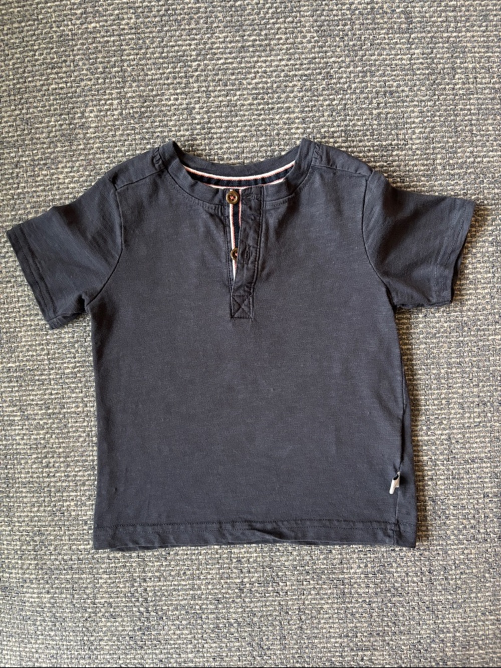 Tommy Bahama Boys Navy Short-Sleeve Henley Tee | Sz 24 Months